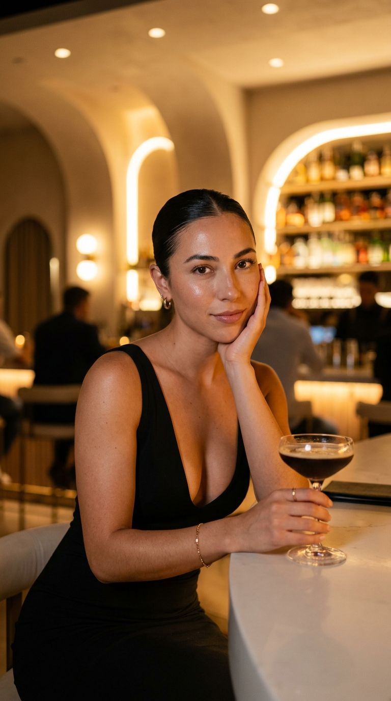 Bar scene character